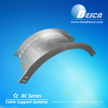 Goulotte de câblage coudée interne / externe galvanisée (UL, cUL)
